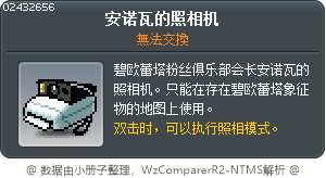 安诺瓦的照相机 Tooltip