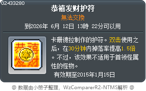恭禧发财护符 Tooltip