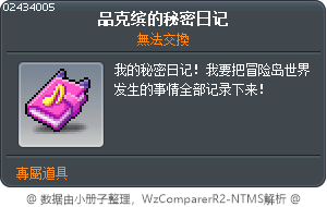 粉豆的祕密日記 Tooltip