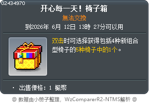开心每一天！椅子箱 Tooltip
