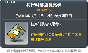 彼岸时装店优惠券 Tooltip
