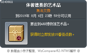 休彼德蔓的艺术品 Tooltip