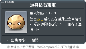 道具钻石宝宝 Tooltip