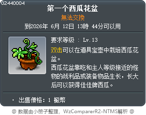 第一个西瓜花盆 Tooltip