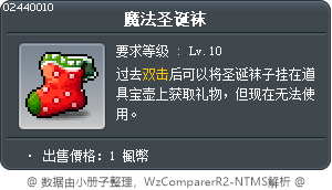魔法的聖誕襪 Tooltip