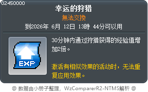 幸运的狩猎 Tooltip
