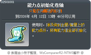 AP初始化卷軸 Tooltip