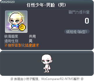 任性少年-男脸 Tooltip