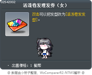 活泼卷发理发券（女） Tooltip