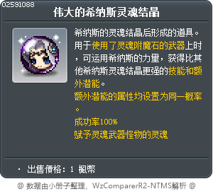 伟大的希纳斯灵魂结晶 Tooltip