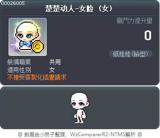 楚楚动人-女脸 Tooltip