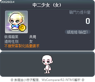 中二少女 Tooltip