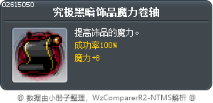 究极黑暗饰品魔力卷轴 Tooltip