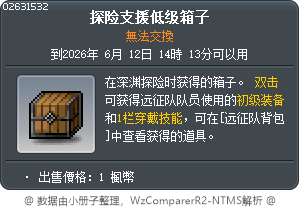探险支援低级箱子 Tooltip