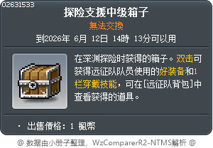 探险支援中级箱子 Tooltip