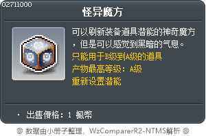 怪异魔方 Tooltip