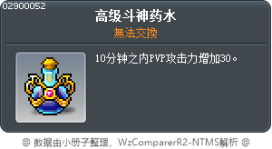 上級鬥神藥水 Tooltip