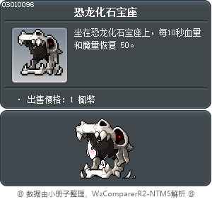 恐龙化石宝座 Tooltip