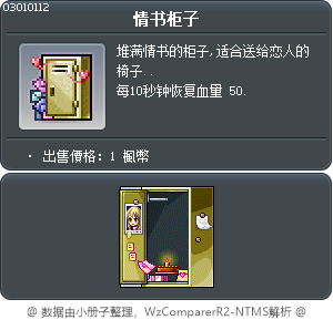 情书柜子 Tooltip