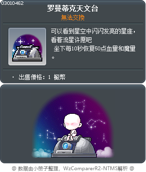 罗曼蒂克天文台 Tooltip