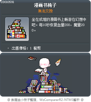 漫画书椅子 Tooltip