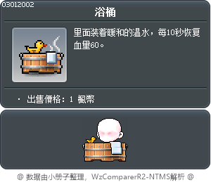 浴桶 Tooltip