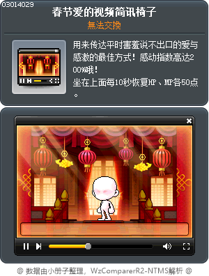 春节爱的视频简讯椅子 Tooltip
