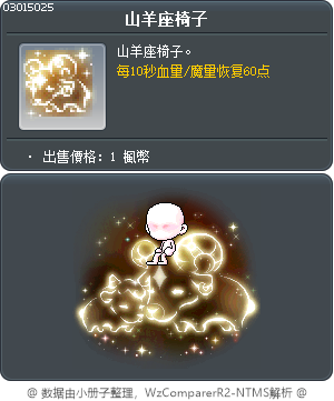 Capricorn Chair Tooltip
