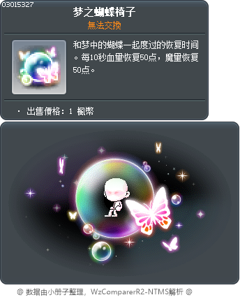 梦之蝴蝶椅子 Tooltip