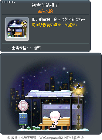 初雪車站 Tooltip