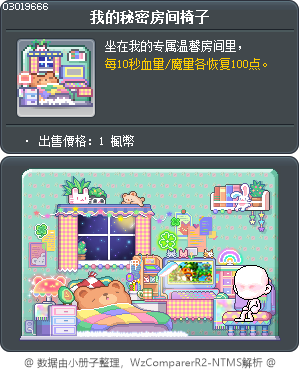 我的秘密房间椅子 Tooltip
