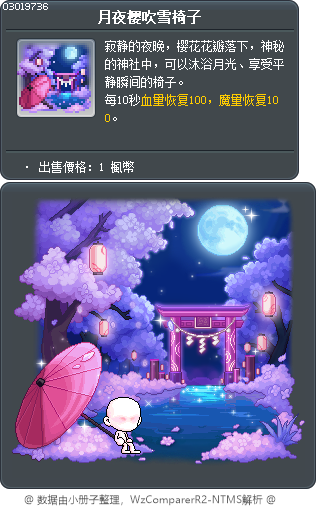 月夜樱吹雪椅子 Tooltip