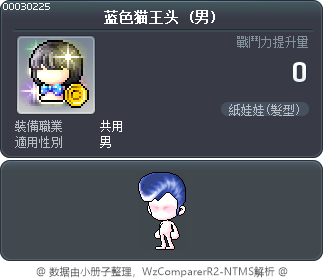蓝色猫王头 Tooltip