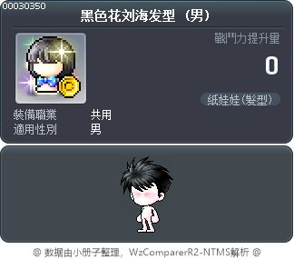 黑色花刘海发型 Tooltip