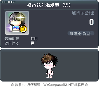 褐色花刘海发型 Tooltip