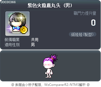 紫色火隐鹿丸头 Tooltip