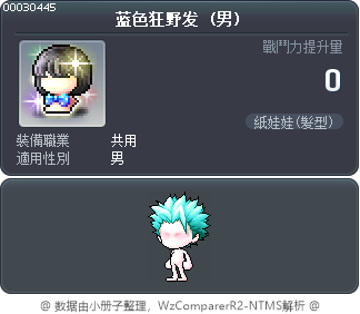 蓝色狂野发 Tooltip