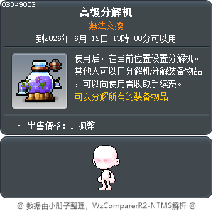 高级分解机 Tooltip