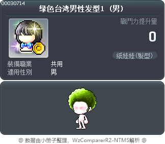绿色台湾男性发型1 Tooltip