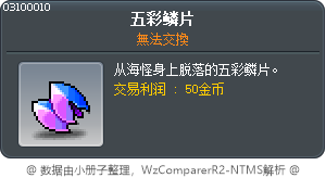 五彩鳞片 Tooltip