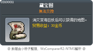 藏宝图 Tooltip
