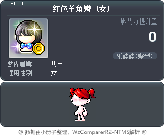 红色羊角辫 Tooltip