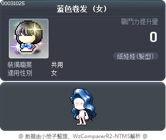 蓝色卷发 Tooltip
