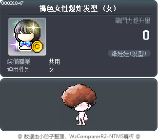 褐色女性爆炸发型 Tooltip