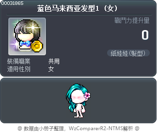 蓝色马来西亚发型1 Tooltip