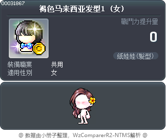 褐色马来西亚发型1 Tooltip