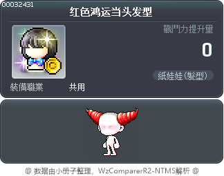 红色鸿运当头发型 Tooltip