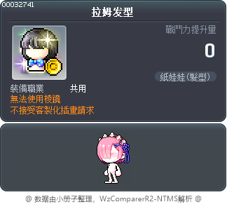 拉姆发型 Tooltip