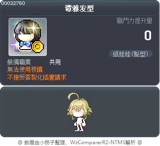 谭雅发型 Tooltip
