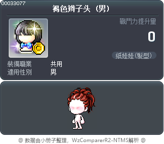 褐色辫子头 Tooltip
